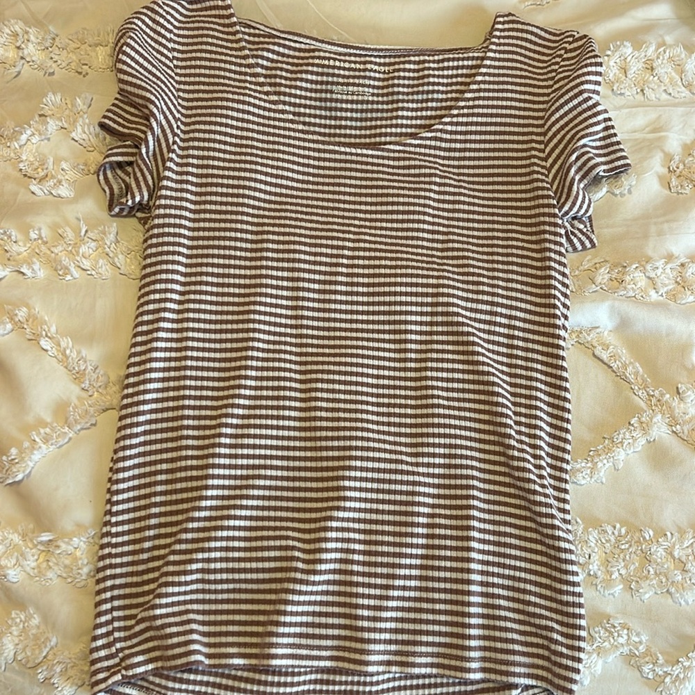 Striped tight fitted shirt super cute and comfy